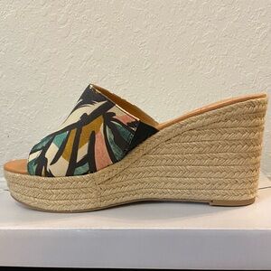 Dolce Vita abstract slip on espadrille mules